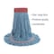 Boardwalk 5 in Looped-End Wet Mop, Blue, Cotton/Synthetic, PK12, BWK503BLCT BWK503BLCT - alternate 10